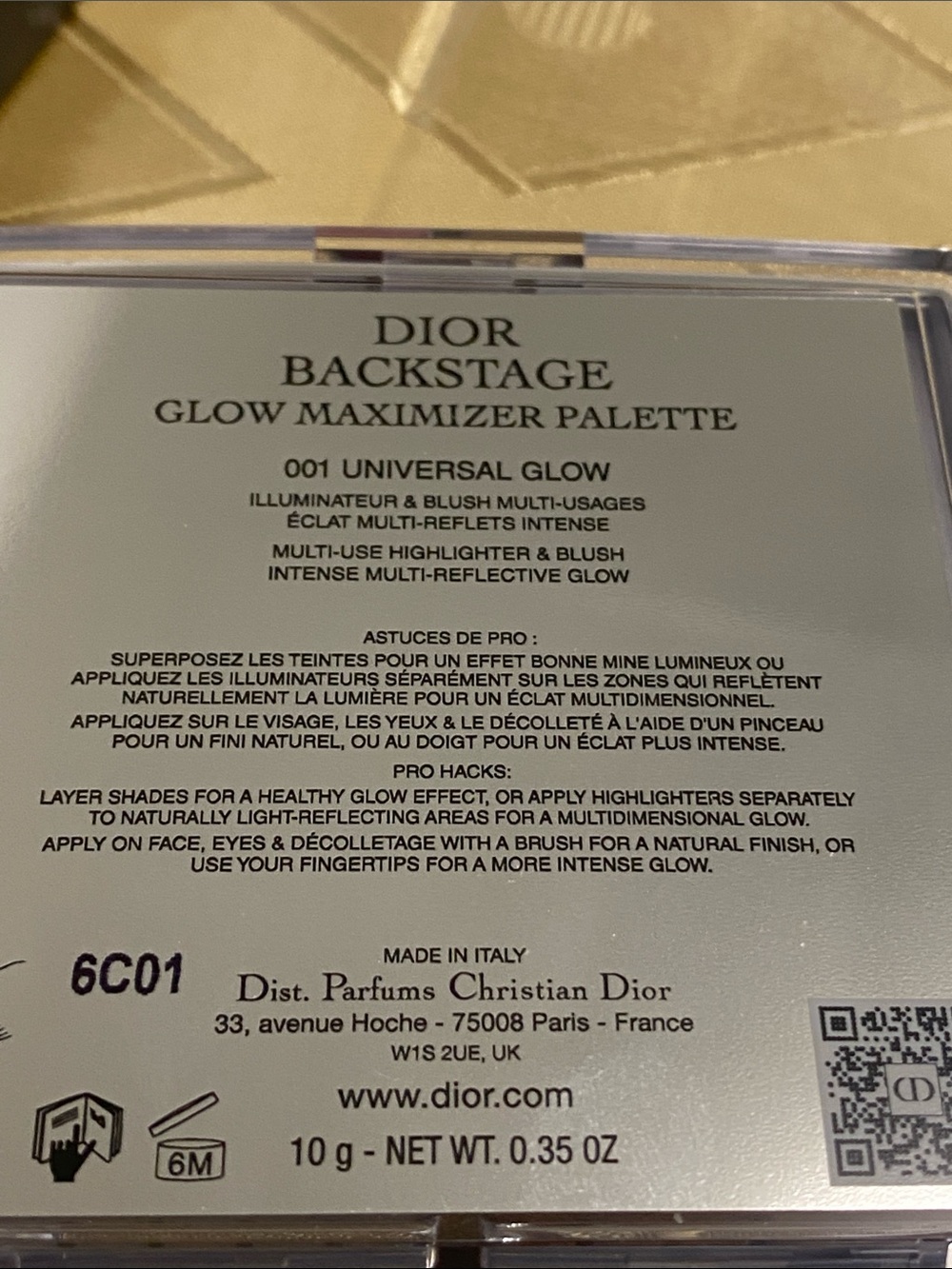 Dior Backstage Limited Edition 4-Color Shimmer Palette -New - Picture 5 of 10